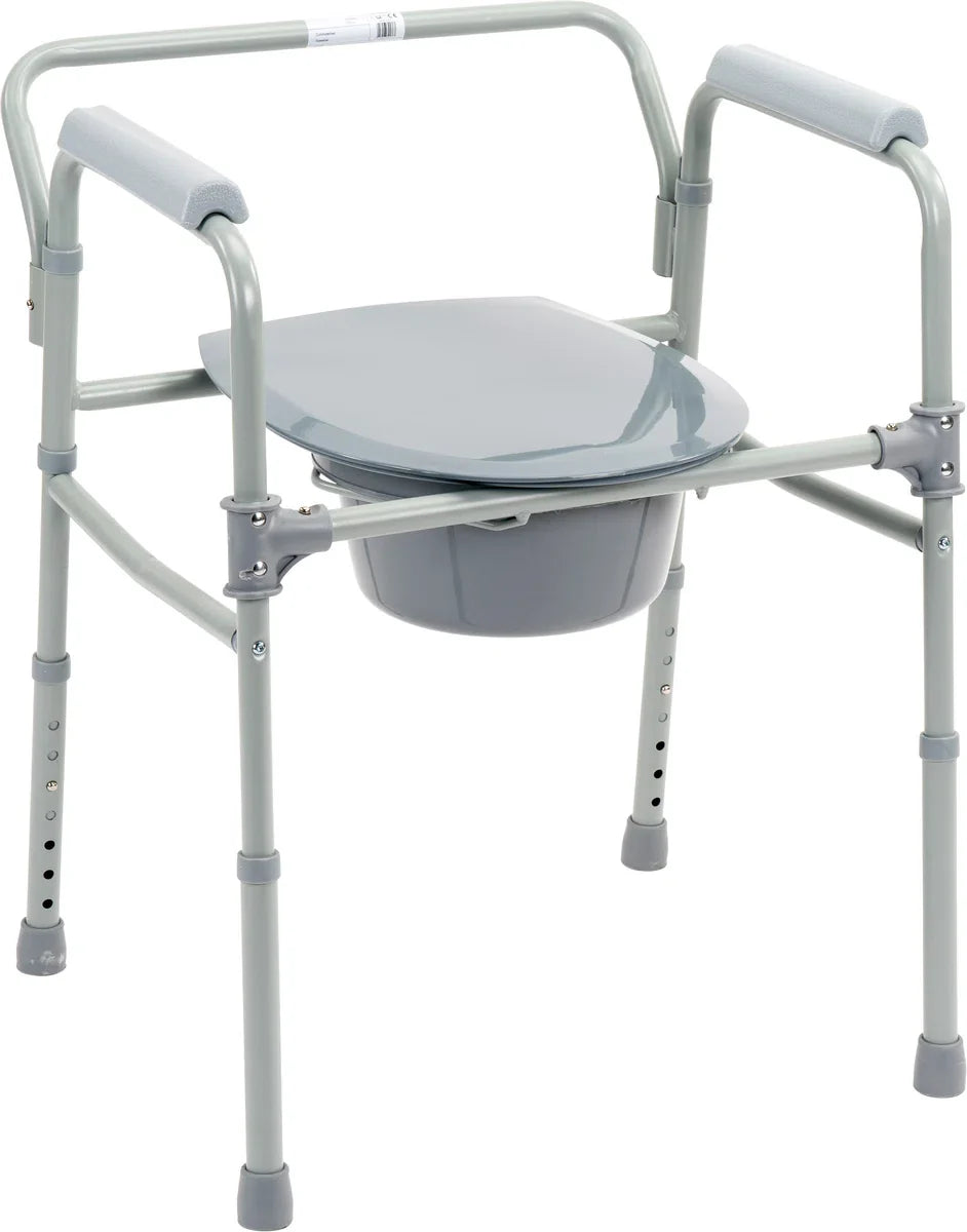 Opvouwbare toiletstoel / postoel / toiletverhoger / sta-op-hulp 3-in-1. Opvouwbare toiletstoel.
