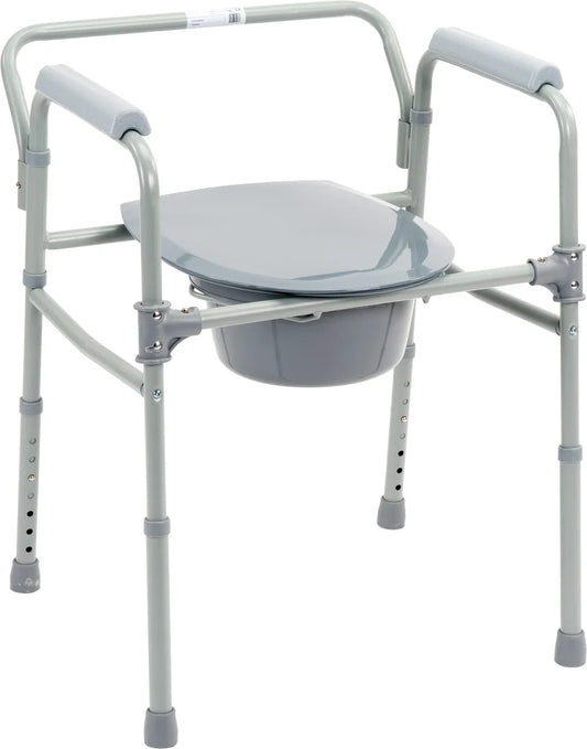 Opvouwbare toiletstoel / postoel / toiletverhoger / sta-op-hulp 3-in-1. Opvouwbare toiletstoel.