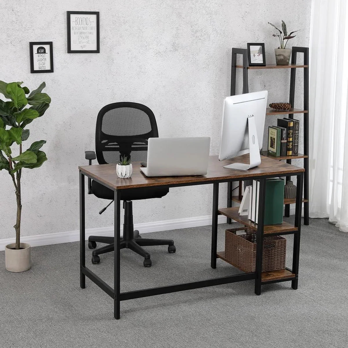 Bureau met vintage look - Computertafel - Vintage