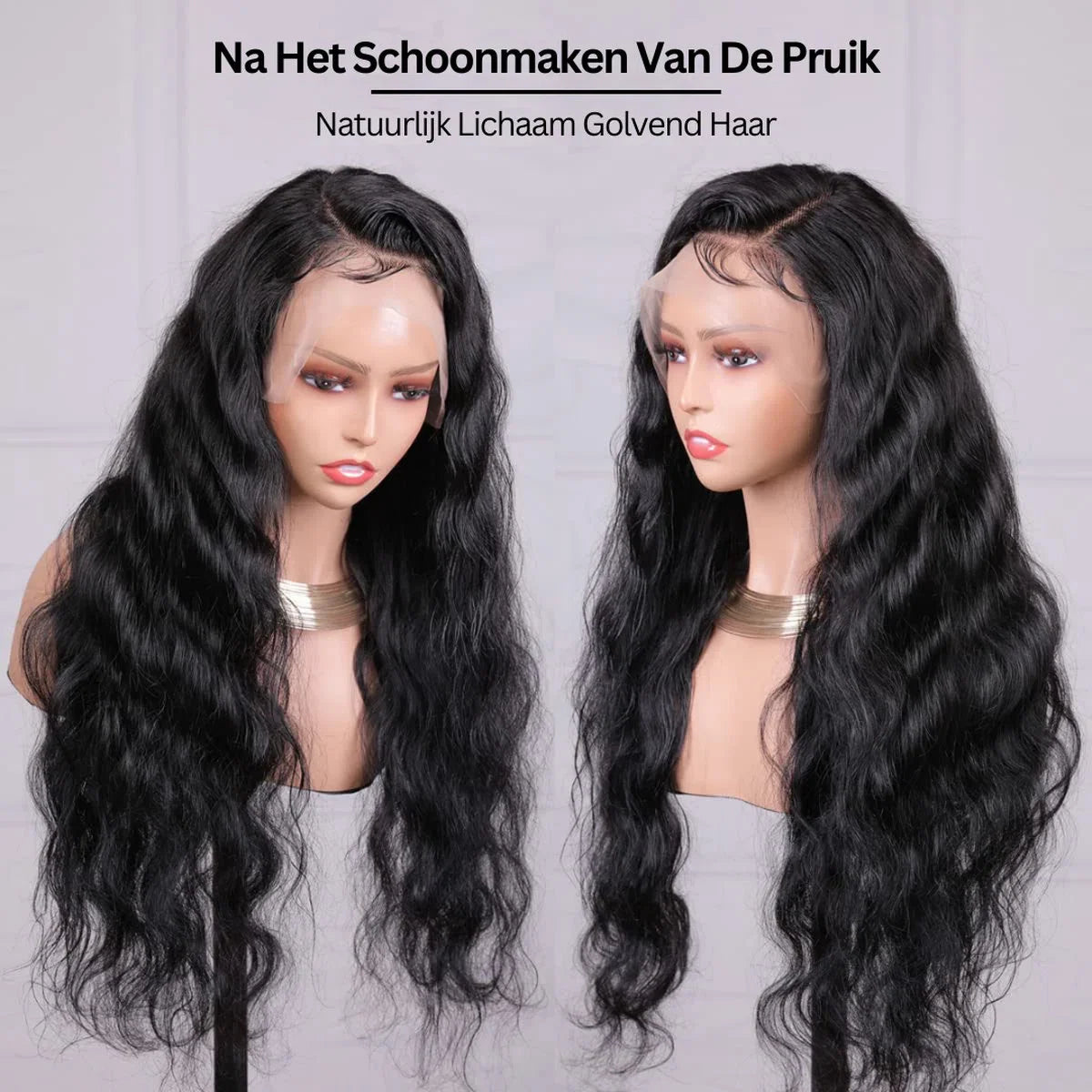 Women's Wigs Real Hair - Women's Wigs Long Hair - Black Wig - 40 cm