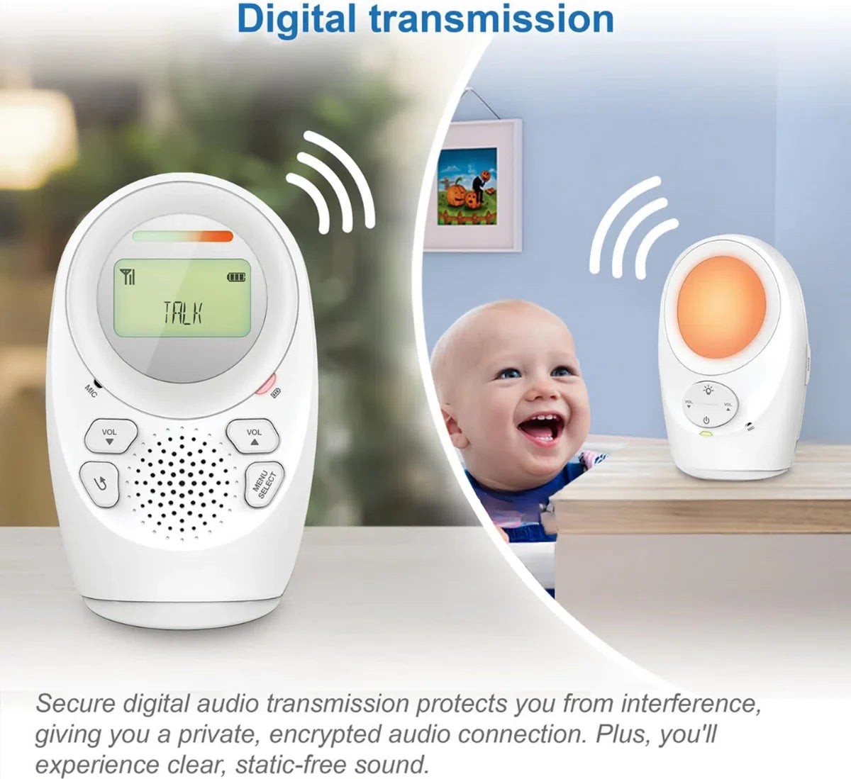 Equivera Babyfoon - Babyfoon met Camera - Babyfoon - Babycamera - Binnen - Multifunctioneel - Premium