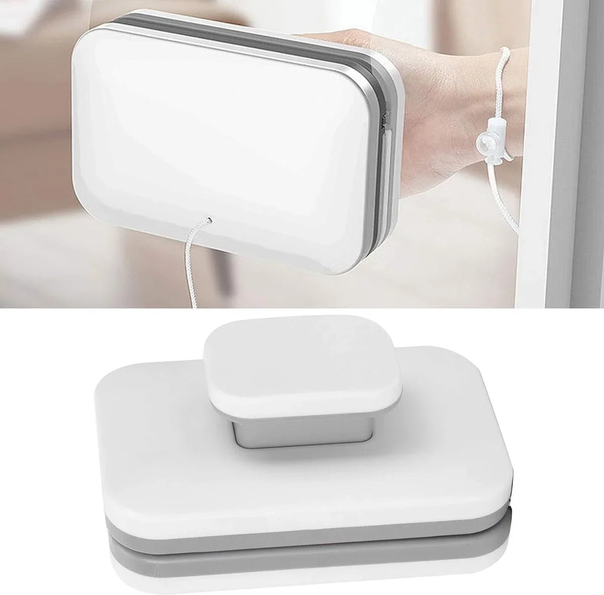 Magnetic window cleaner - window cleaner - Thickness up to 15mm - Magnetic window wiper - Window cleaner