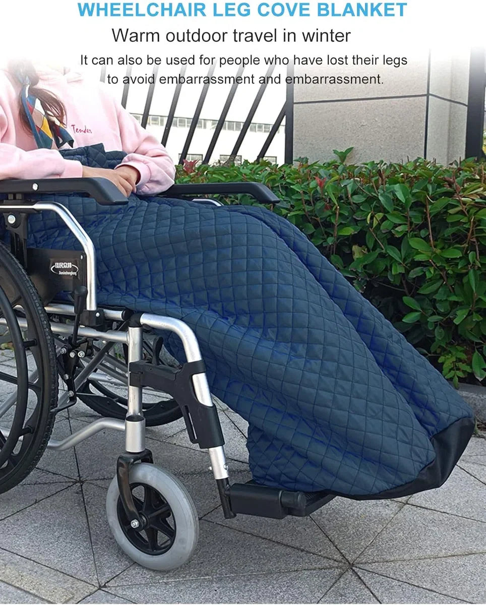 Rolstoeldeken – Voetenzak – Rolstoelvoetenzak – Handzakken – Wind- en Waterdicht – Fleece Gevoerd – Rolstoelvoetenzak Volwassenen – Lichtgewicht rolstoeldeken met ritssluiting en villus