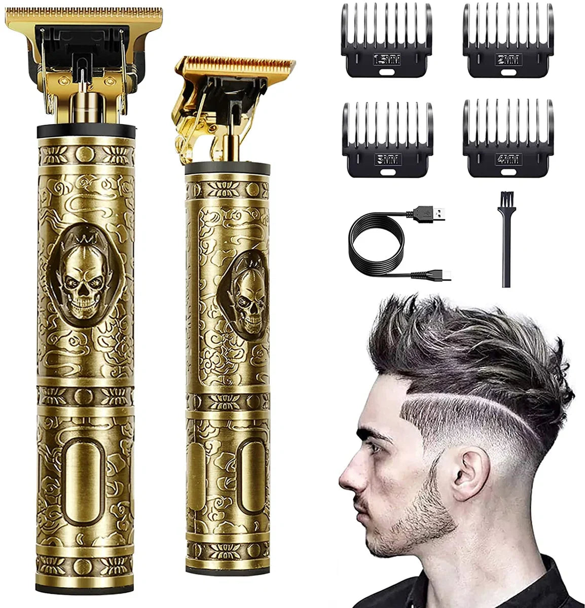 Tondeuse voor mannen - met verschillende opzetstukken - luxe tondeuse