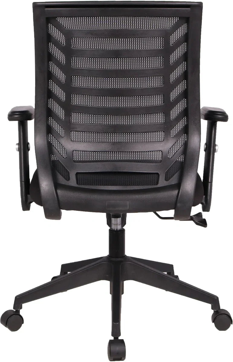 Black Office Chair for Office or Desk - Swivel - with Wheels - Nylon - Black