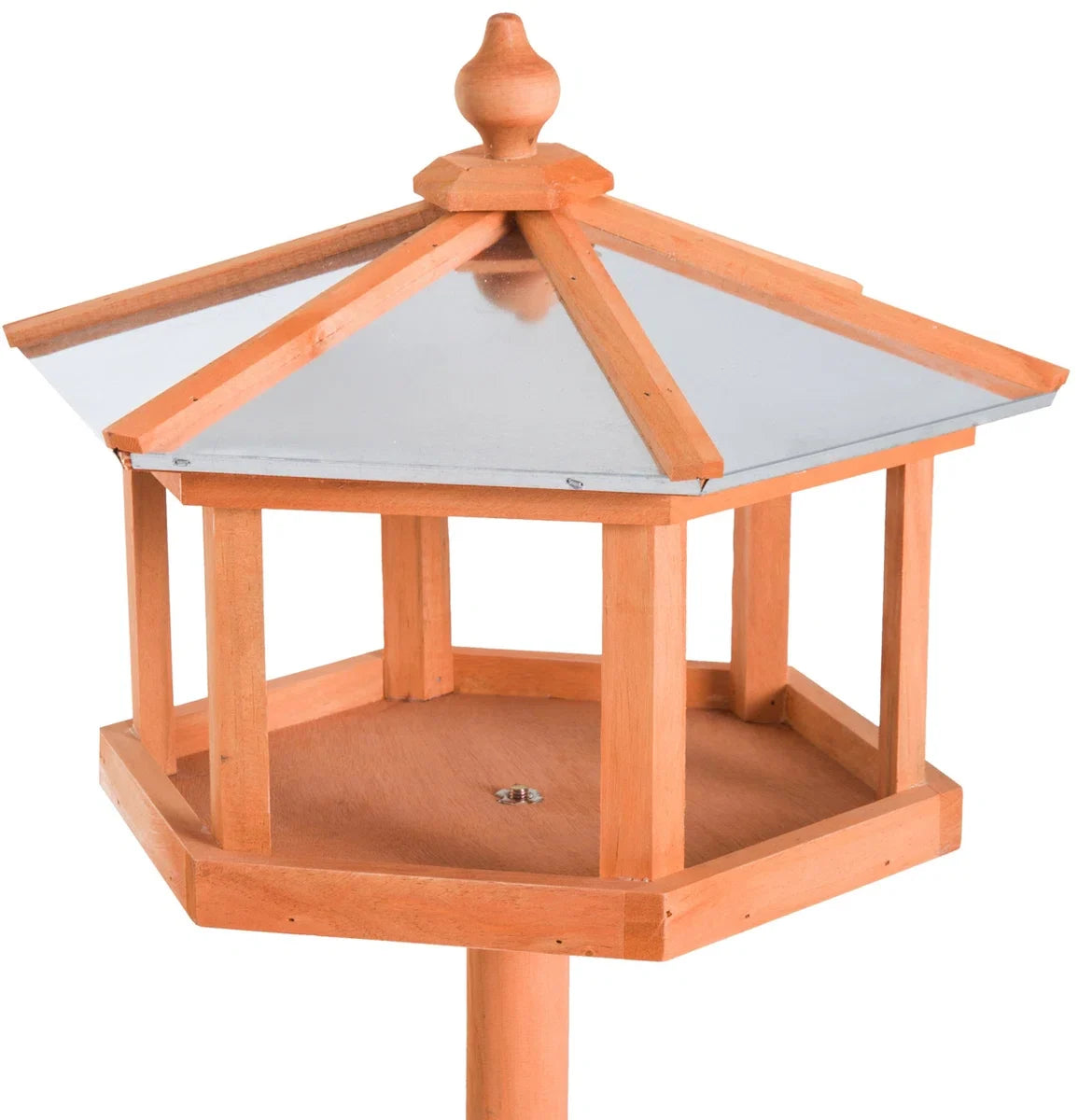 Standing bird feeder - Bird feeder - Birdhouse - With stand and zinc roof - Ø 40 x 110 cm