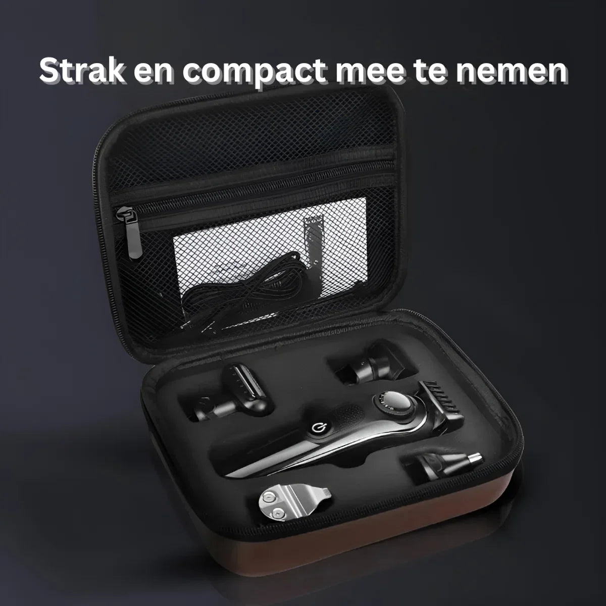 LM-1832 Bodygroomer heren – Waterdicht – 5 opzetstukken - Tondeuse 5-in-1 - Draadloos gebruik - Baardtrimmer - Verstelbaar 1-10MM – Neus- en oortrimmer - Oplaadbaar scheerapparaat voor mannen
