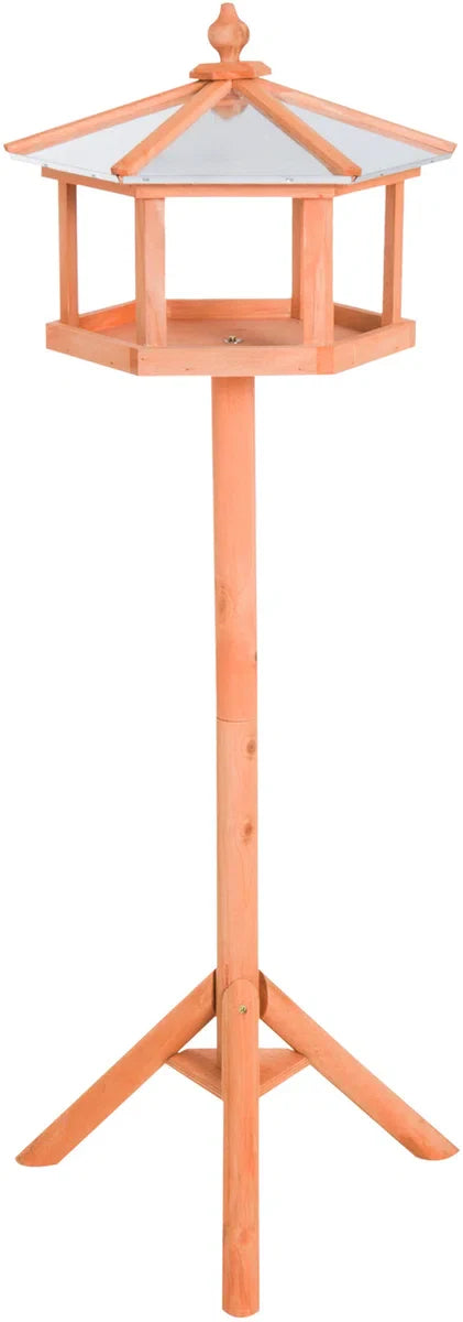 Standing bird feeder - Bird feeder - Birdhouse - With stand and zinc roof - Ø 40 x 110 cm
