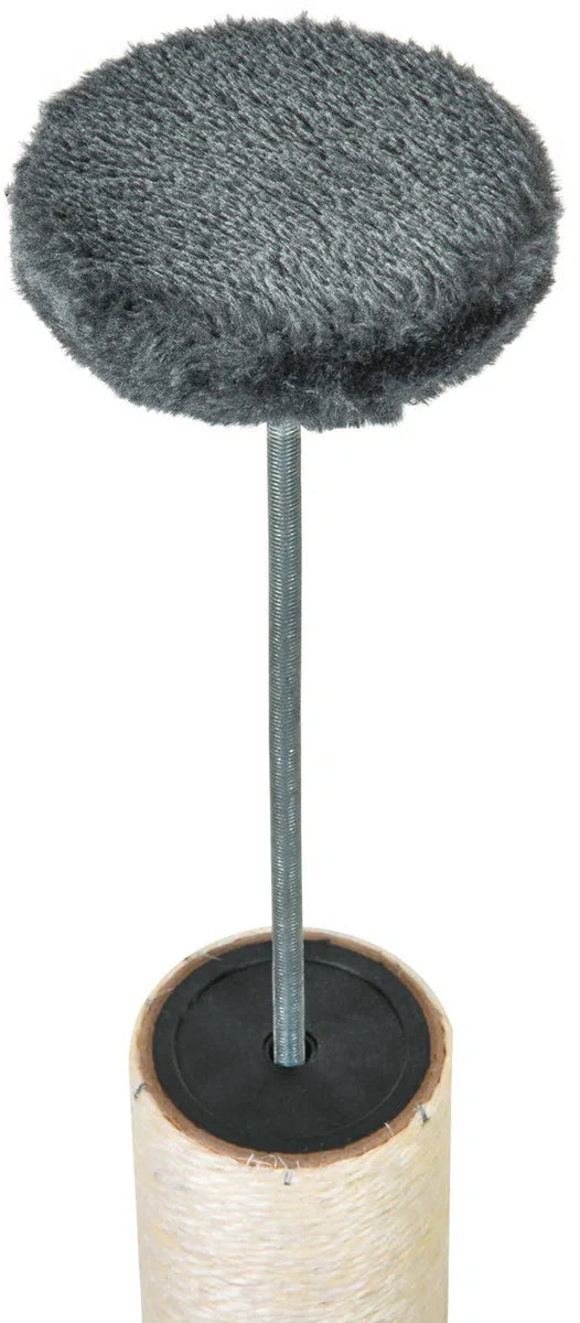 In hoogte verstelbare krabpaal - Kattenkrabpaal - Krabpaal voor katten - Kattenspeeltjes - Katten - Grijs - L55 x B45 x H240-260 cm