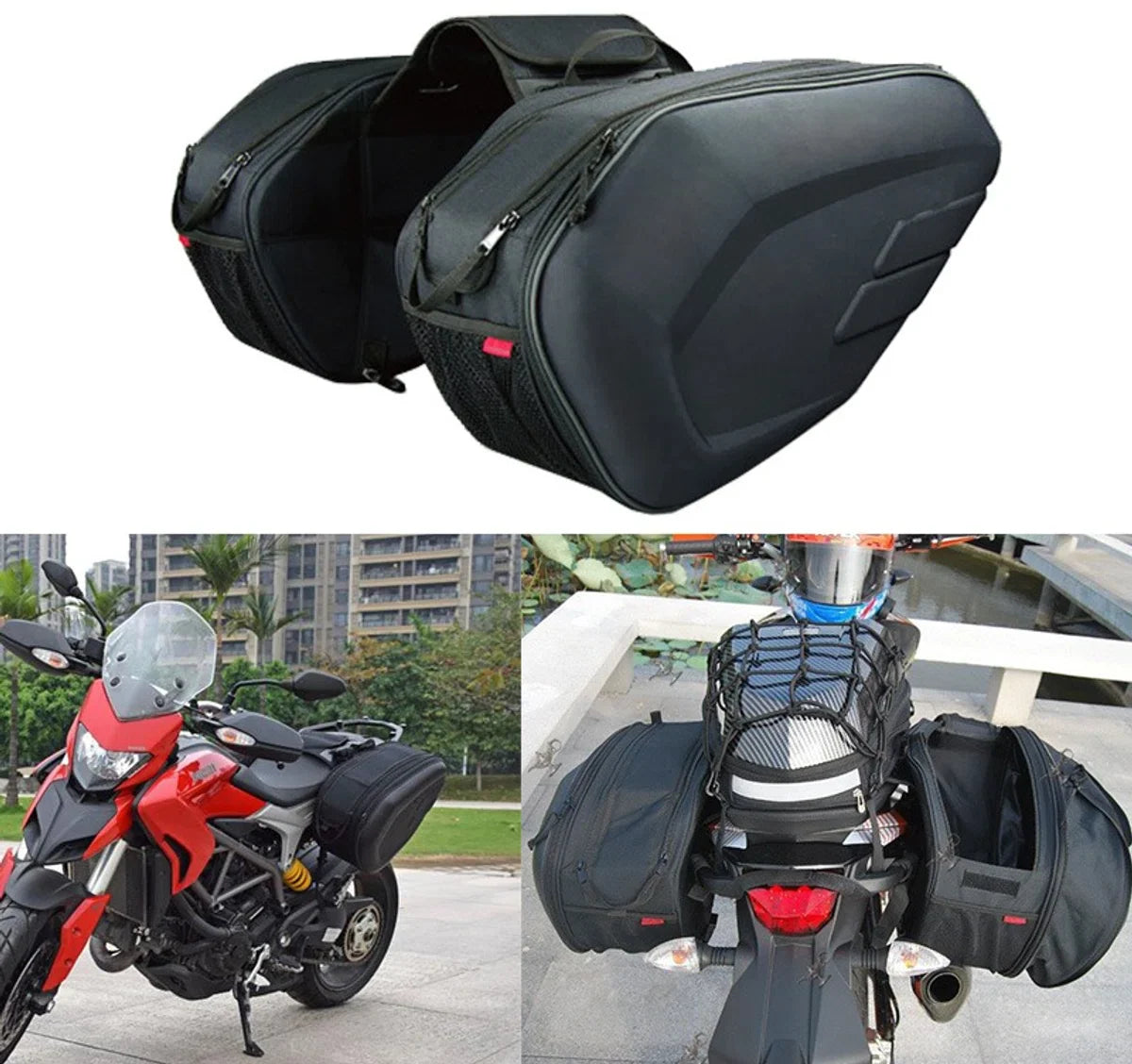 Motorfiets Waterdichte Tas Racing Race Motor Reistas Koffer Zadeltassen Spullen Vervoeren Op Scooter Motor 58L