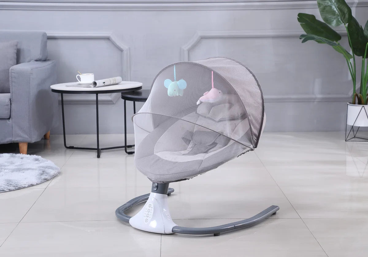 Ultimate Smart Electric Bouncer - Adjustable, Comfortable and Stylish - Baby Swing for Babies - Grey