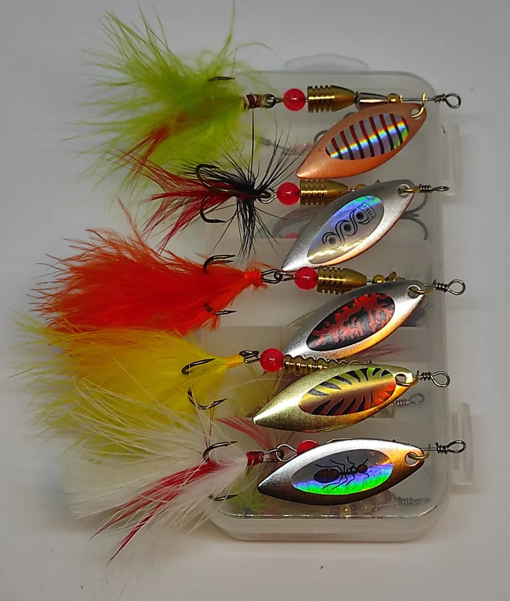 Lure set - 51 pieces - All types of predator fish - 2x 300M fishing line - Plugs - Spinners - Jerkbaits - Crankbaits - Pike - Zander - Perch