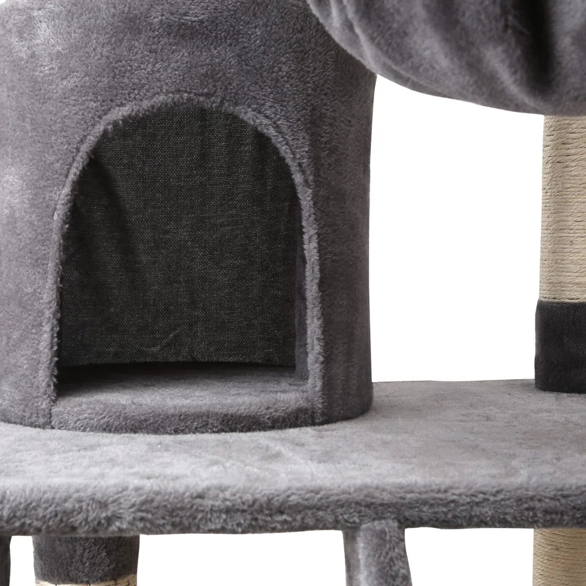 Cat Scratching Post 40KQY - 59 x 59 x 156 cm - Cat Furniture - Scratching Post - Scratching Post for large cats - Scratching Posts - Grey