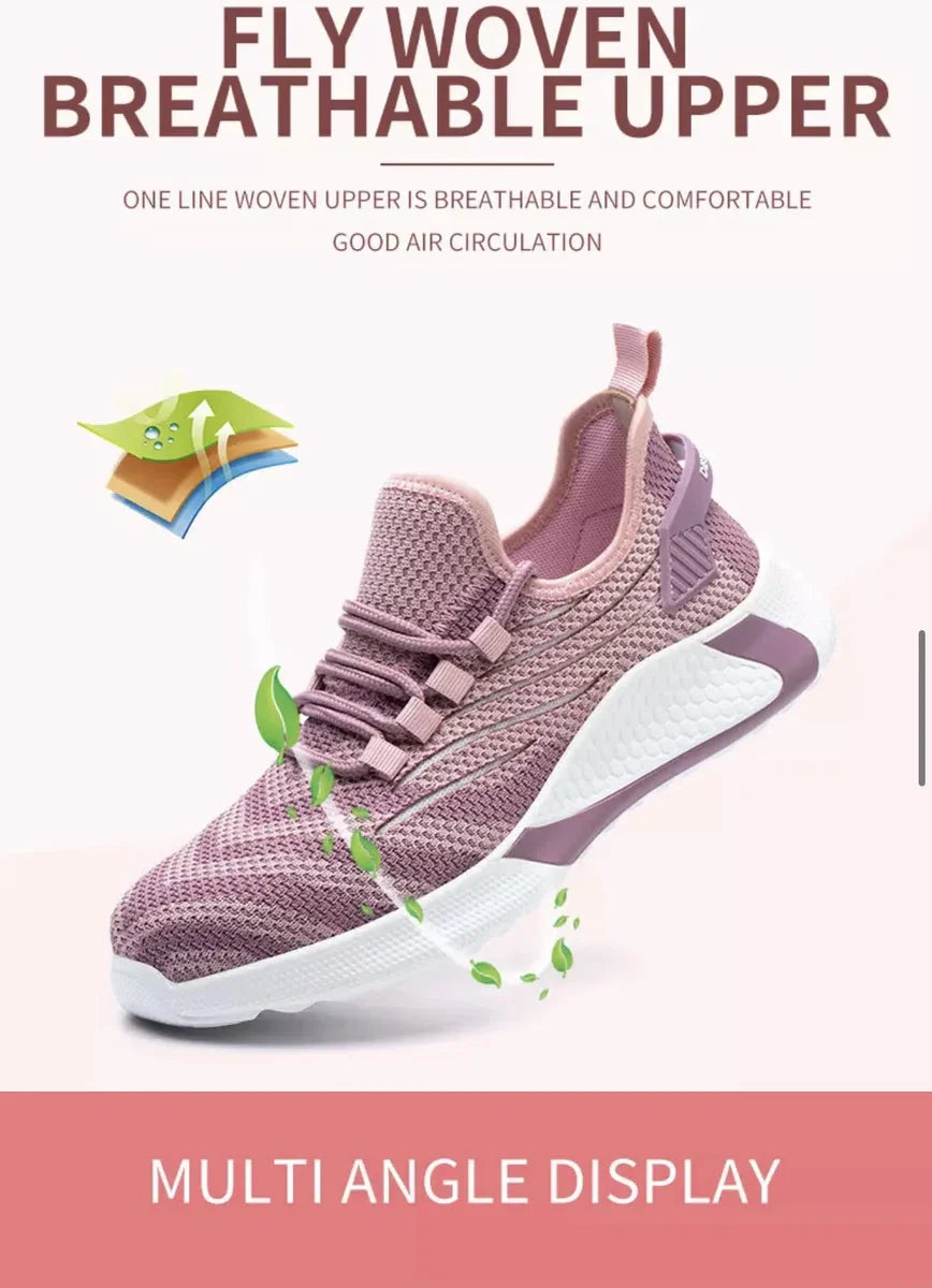Work Shoes Women - Safety Shoes Women - Safety Shoes Men - Safety Shoes Sneakers - Unisex - Sporty - Lightweight - S1P - Size 37