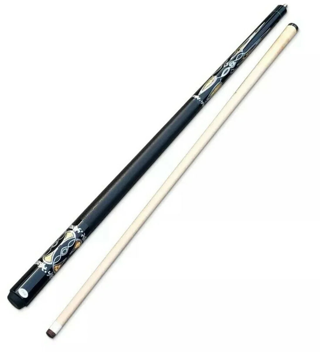 Pegasi Classic Pool Cue - Billiard Cue - Cue Stick - 146cm - Two-Piece - Black Hawk
