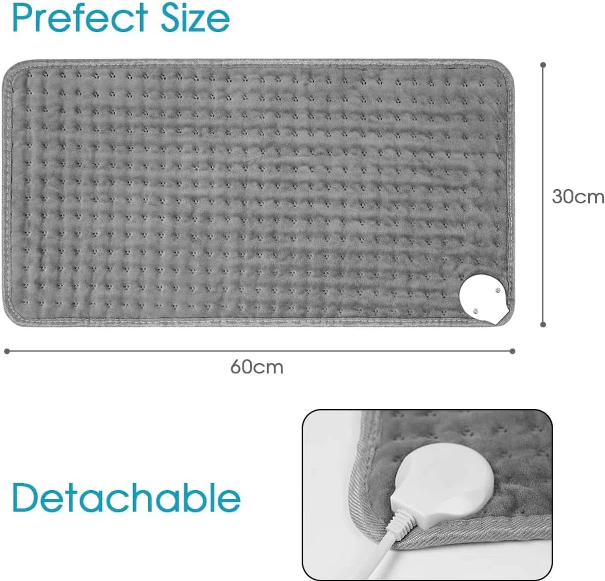 ShopGlobe - Heated Blanket - Electric Blanket - Cordless Heated Blanket - Rechargeable Heated Blanket - Heated Top Blanket