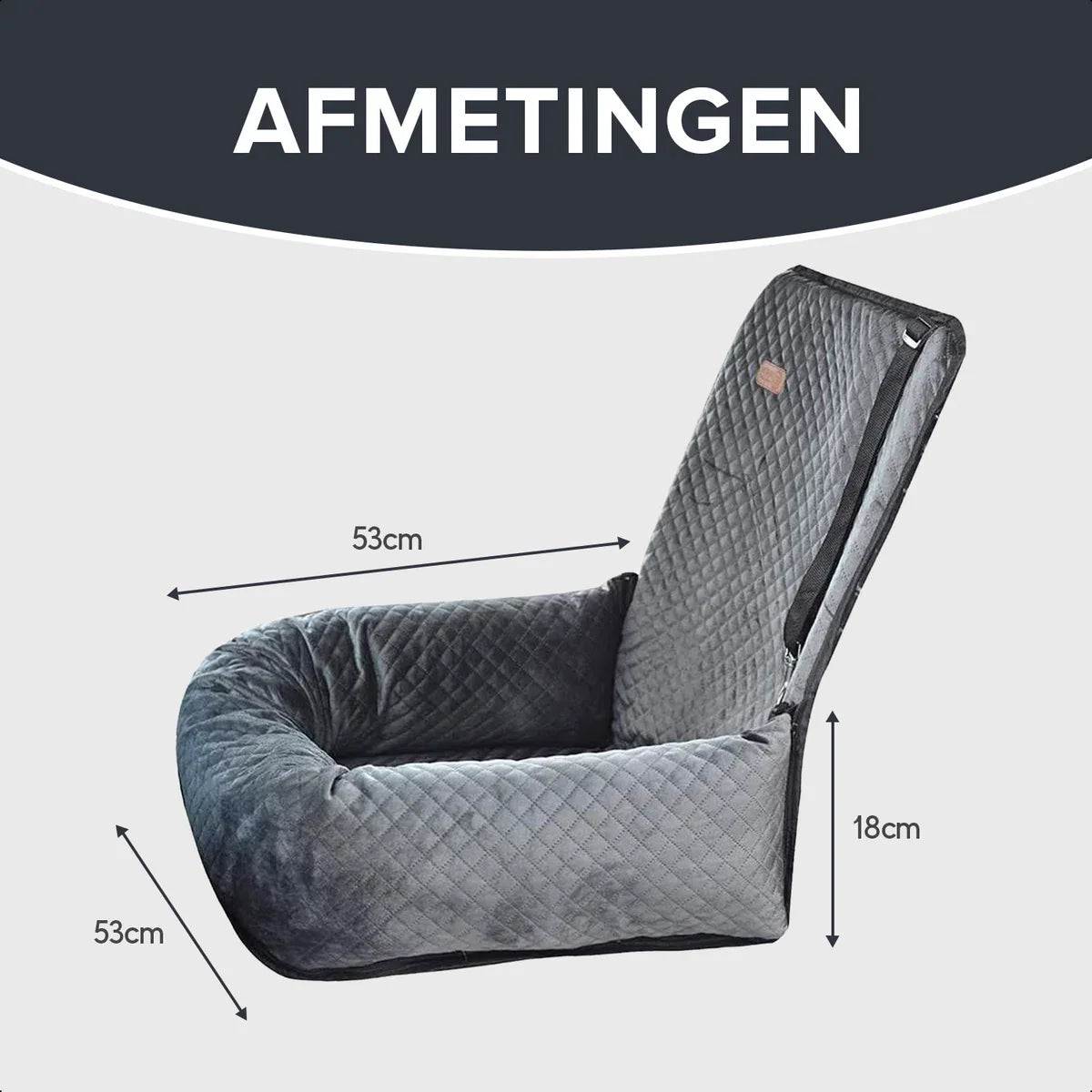 Autostoel Hond - Comfortabel en Stijlvol - Hondenmand auto - Hondenstoel auto - Automand hond - inclusief gordel