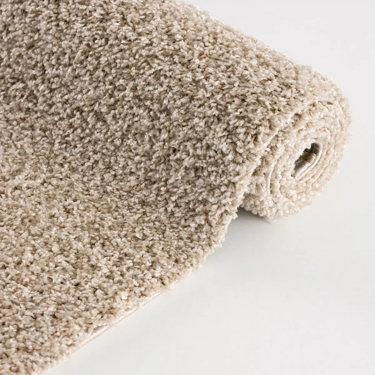 Loca Shaggy Vloerkleed Beige - 140x200 CM - Hoogpolig Vloerkleed - Tapijt Woonkamer, Slaapkamer