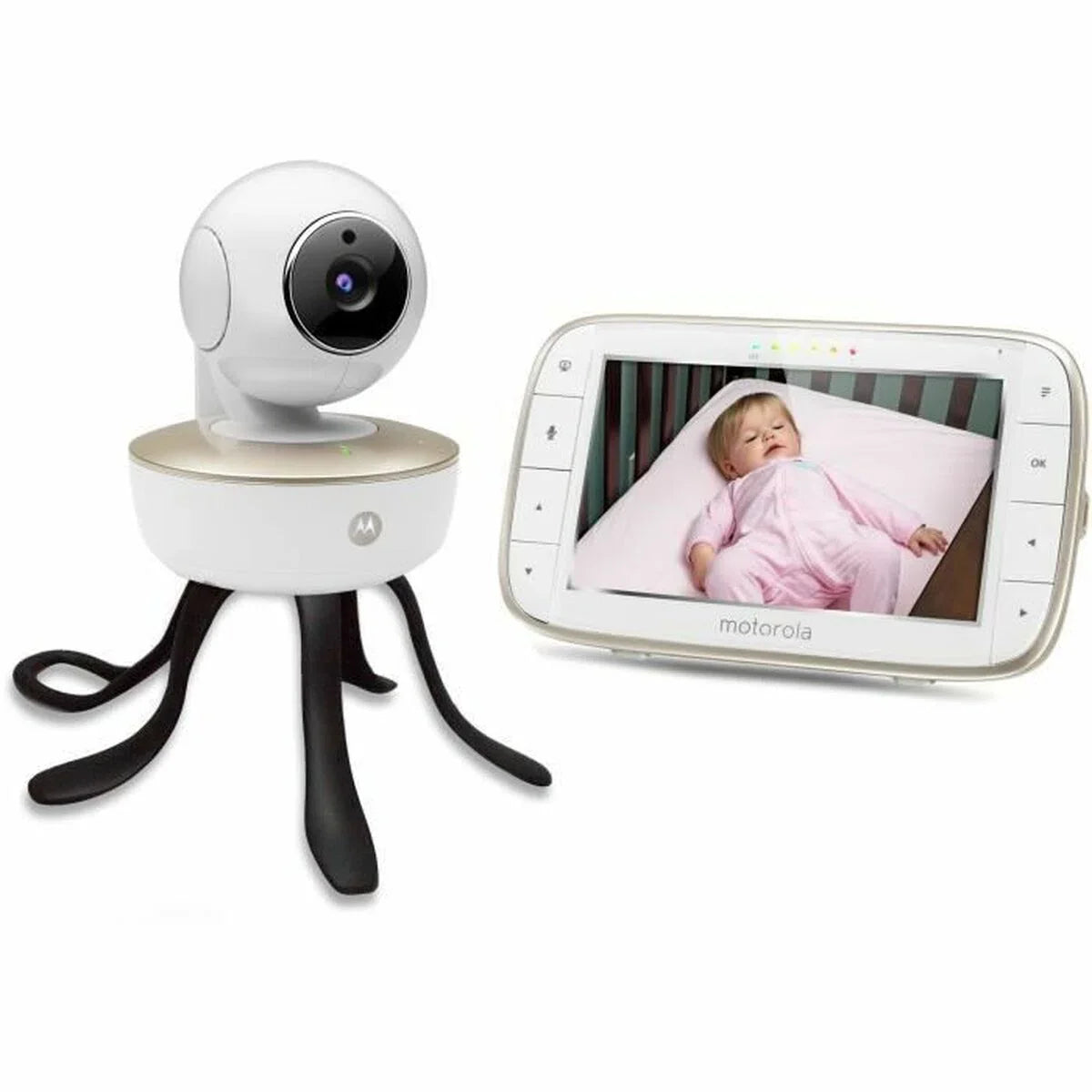 Motorola Nursery Babyfoon met Camera - VM55 - 5-inch Kleurendisplay - Draadloos - Infrarood Nachtzicht - Kantelbare Camera - Terugspreekfunctie