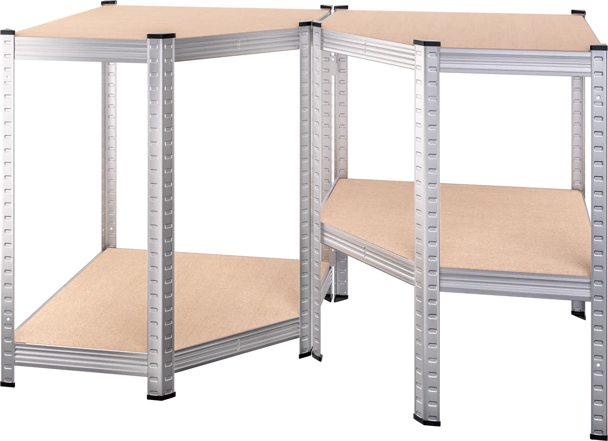 Stellingkast Hoek - Opbergrekken - Boutloze Plank 180x70x40cm Verzinkt 875kg