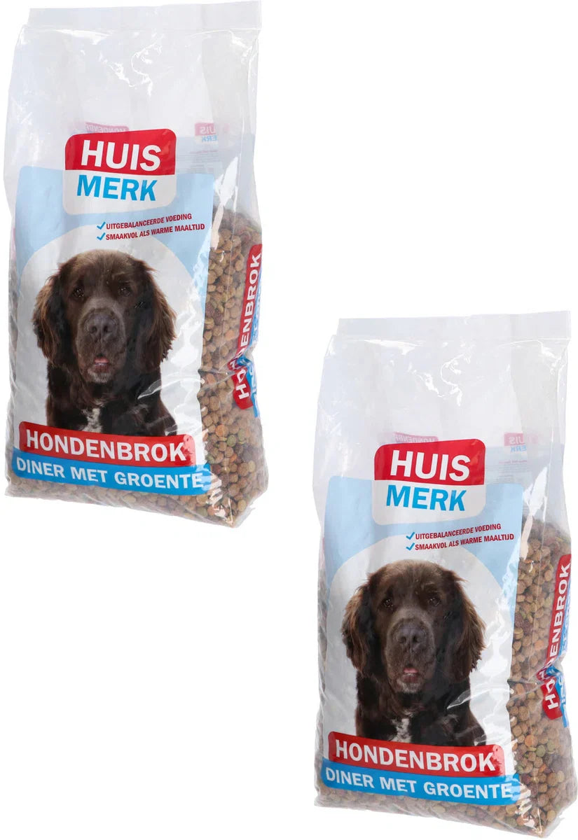 Huismerk 4-Mix Diner Adult - Hondenvoer - 2 x 10 kg