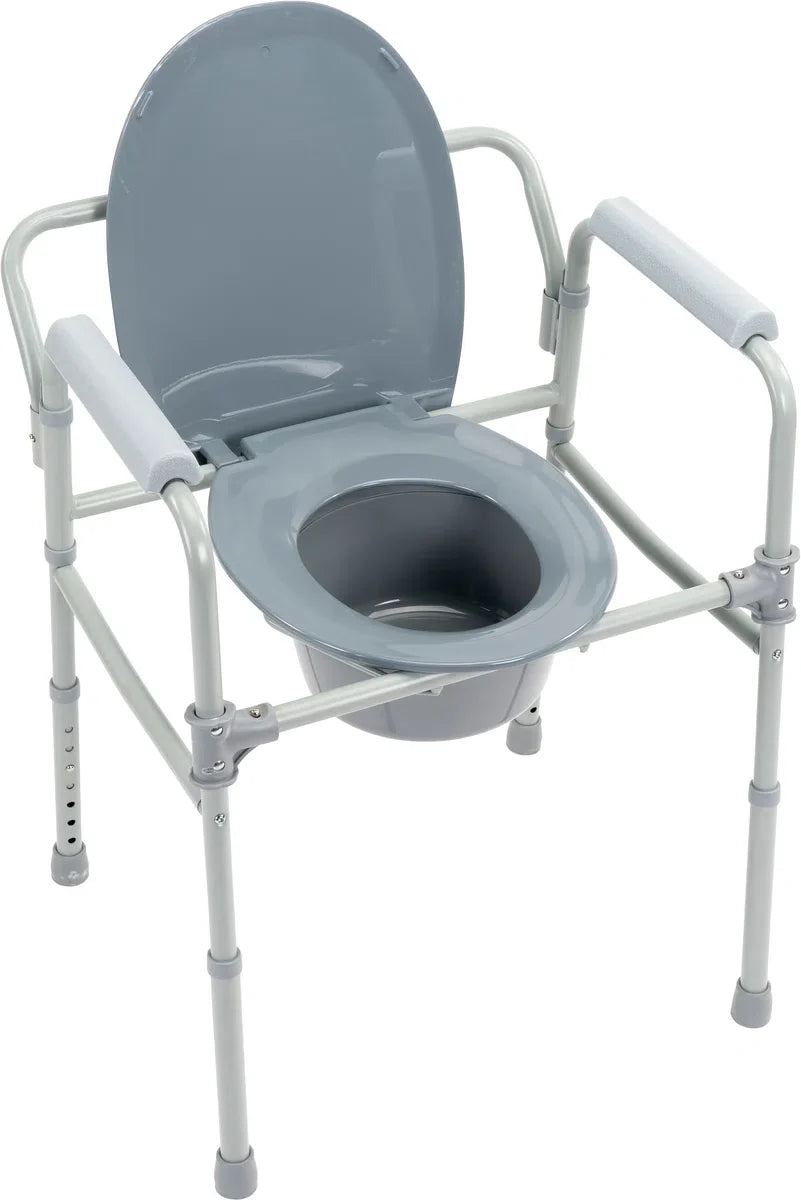 Opvouwbare toiletstoel / postoel / toiletverhoger / sta-op-hulp 3-in-1. Opvouwbare toiletstoel.