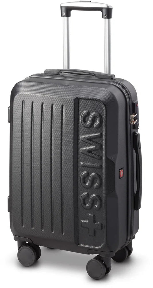 Swiss - Lausanne Handbagage koffer - 4 Wielen - TSA-cijferslot - Zwart