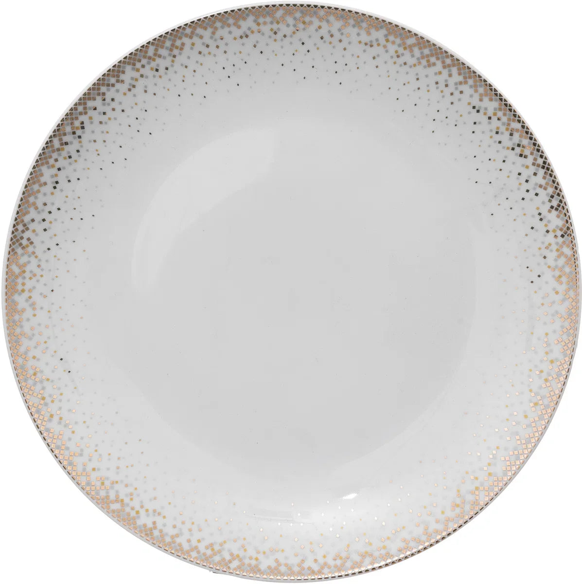 Dinerservies 6-persoons porselein Constellation - 12-delig - Wit met Goud