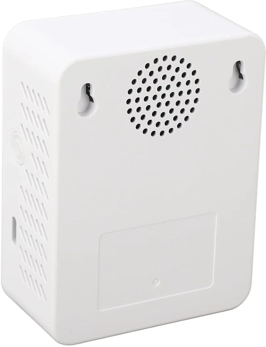 CO2-meter - CO2-meter binnen - Luchtkwaliteitsmeter - 5-in-1 meter - Kooldioxidemeter - Bereik tot 5000 ppm - Oplaadbaar - Wit/Zwart - Slimme CO2-meter - Inclusief alarm voor boven- en ondergrens