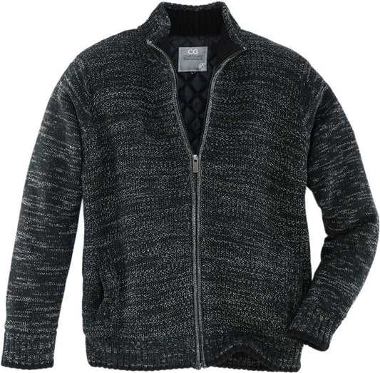 Men's padded knitted vest | lightly padded | sizes S-3XL
