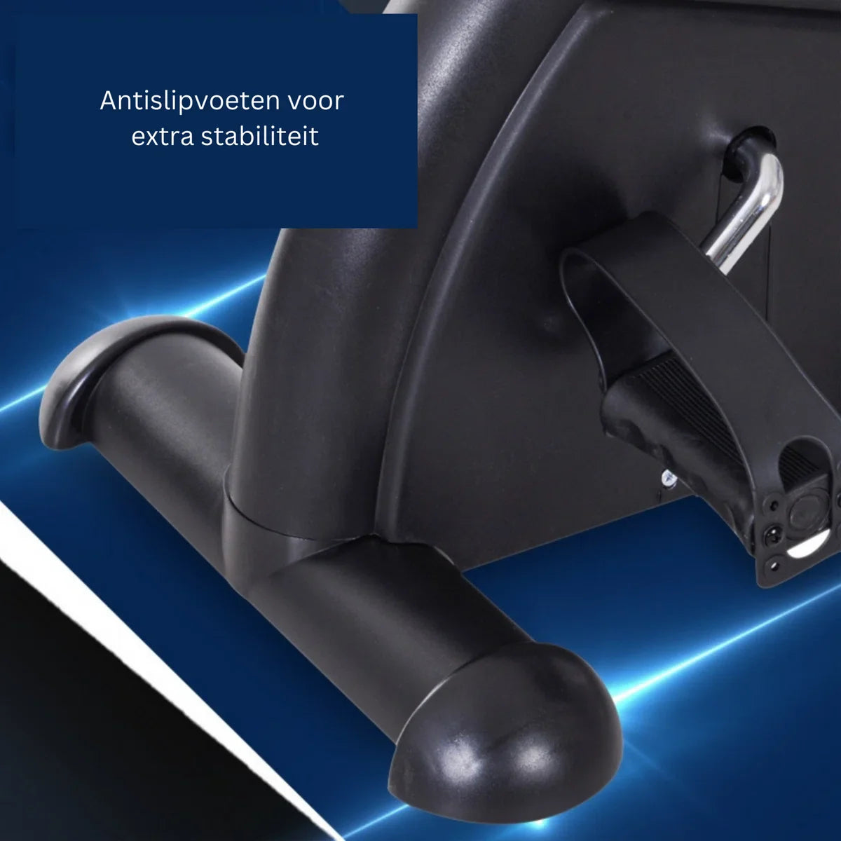 Hometrainer - Opvouwbaar - Minifiets - Fitnessapparaat - Fietstrainer met LCD-display - metaal - zwart 39 x 40 x 31 cm