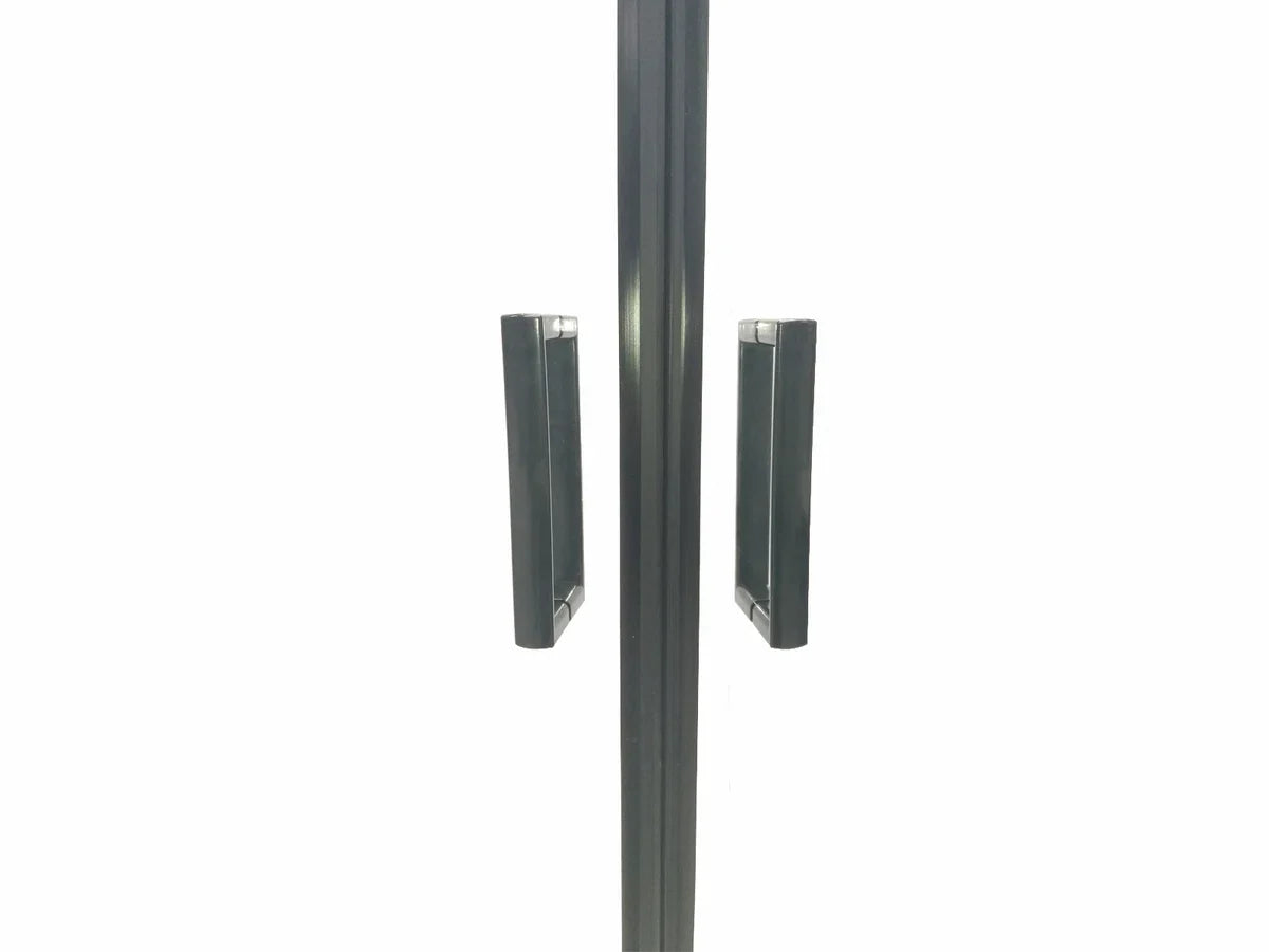 Douchecabine Vierkant - 90x90x200cm 6 mm - Nano Anti Kalk Veiligheidsglas - Zwart Aluminium Omlijsting