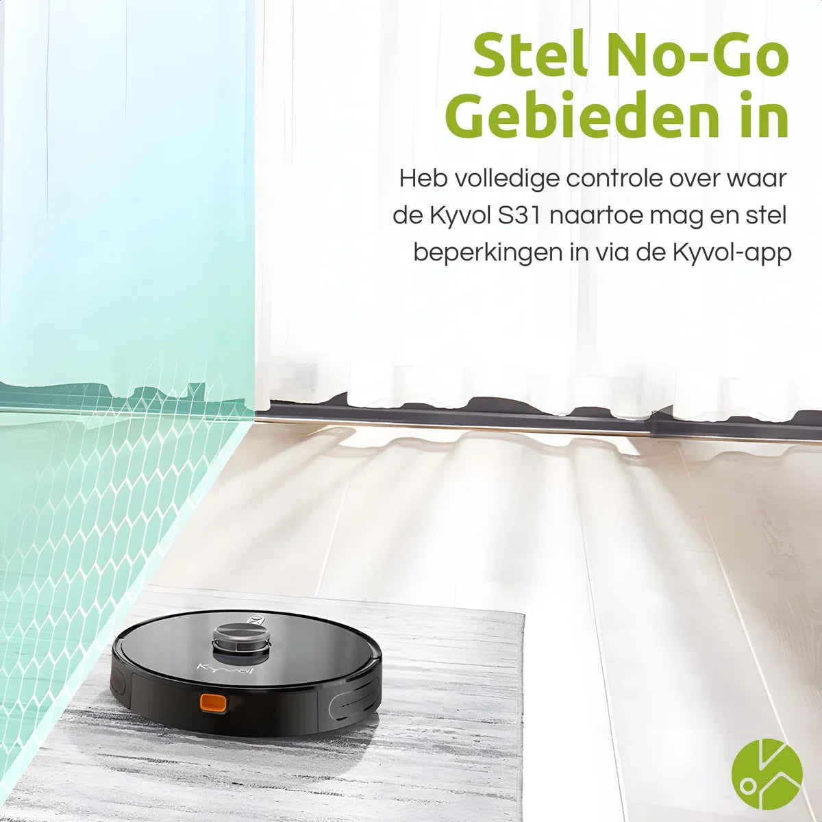 Cybovac S31 robotstofzuiger met laadstation en dweilfunctie - Zwart | Elektrisch | Automatisch | met app | Leegt zichzelf | Smart