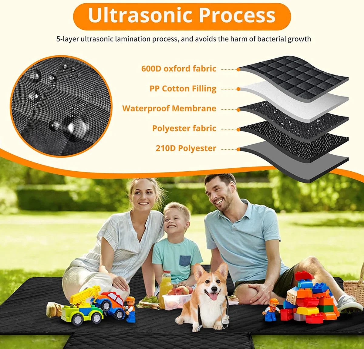 Boot protection for dogs - waterproof boot cover for dogs / universal car dog protection cover / non-slip wear-resistant