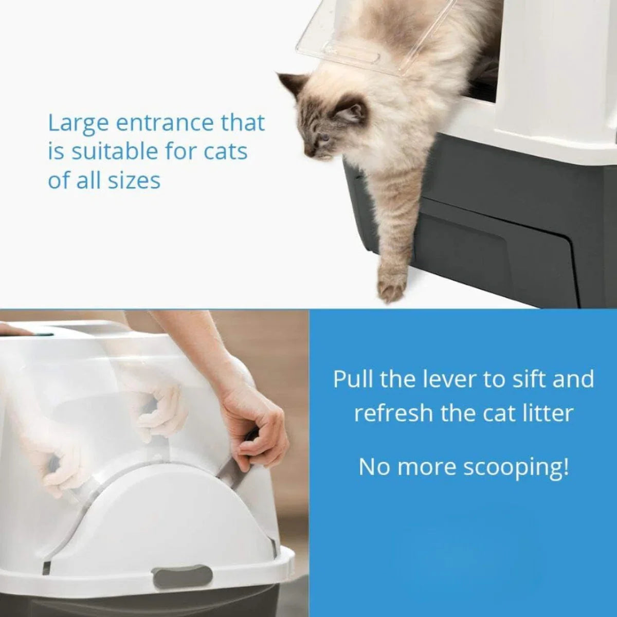 Automatische Kattenbak - Elektrische Kattenbak - Zelfreinigende Kattenbak - Scoopfree