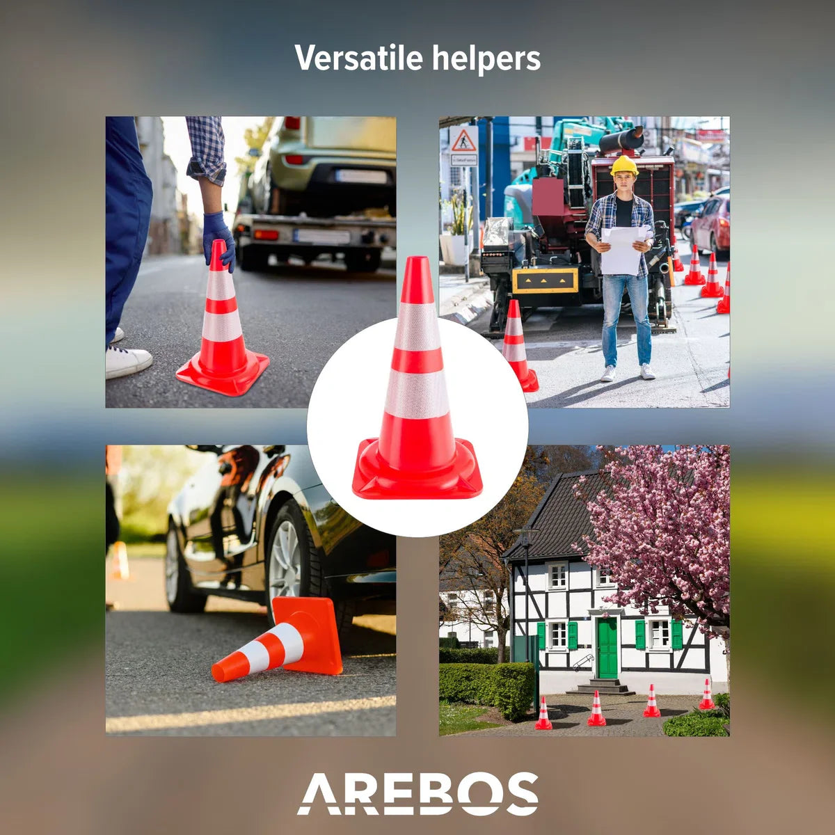 Traffic cone / pylon - 50 cm high - 10 pieces