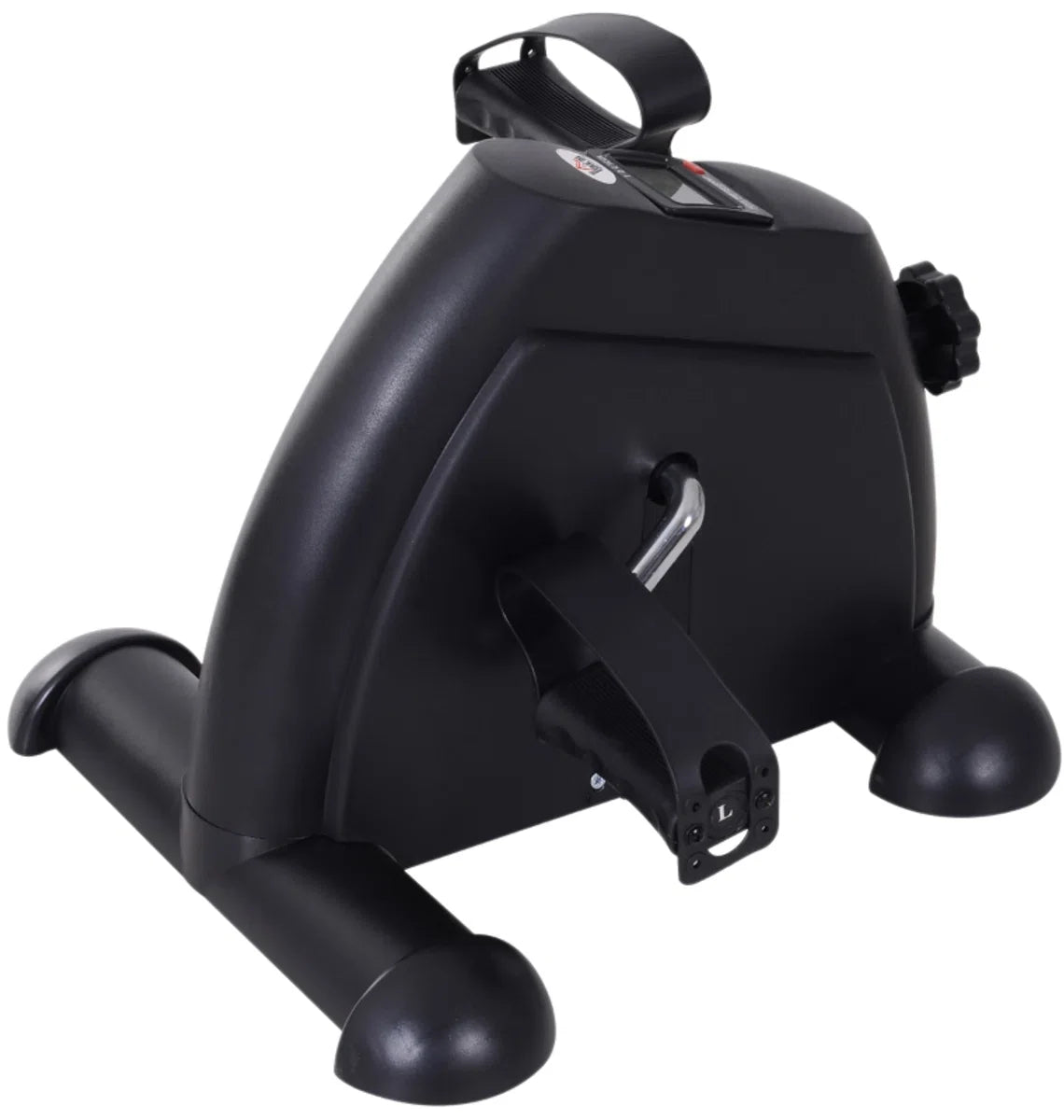 Hometrainer - Opvouwbaar - Minifiets - Fitnessapparaat - Fietstrainer met LCD-display - metaal - zwart 39 x 40 x 31 cm