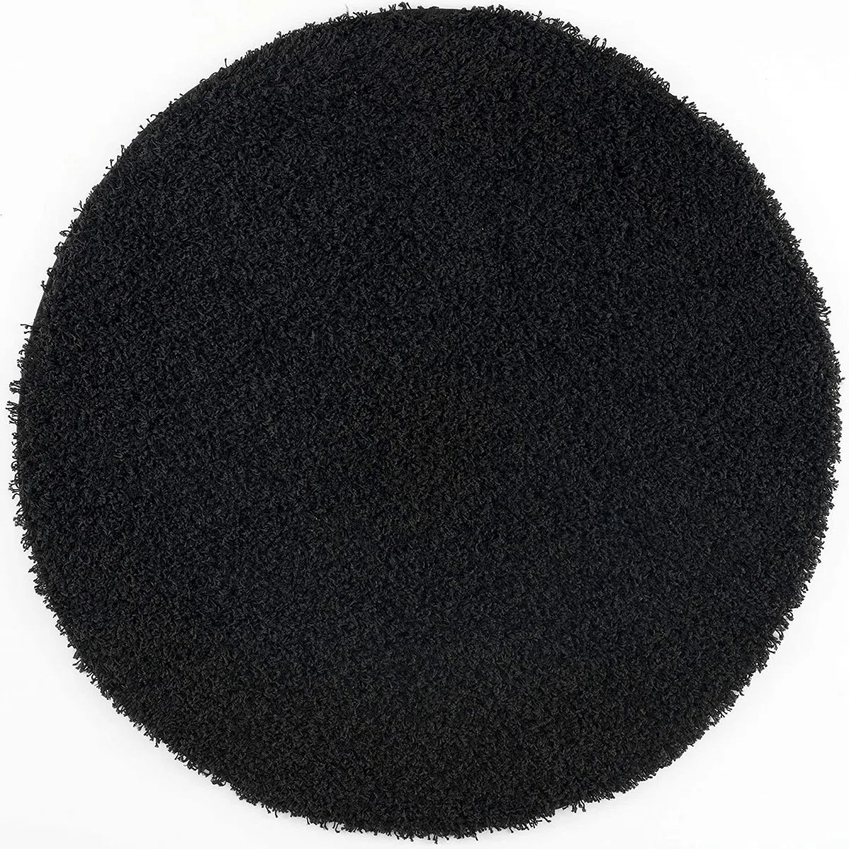Loca Shaggy Rug Black - 150 CM - High Pile Rug - Living Room, Bedroom Carpet