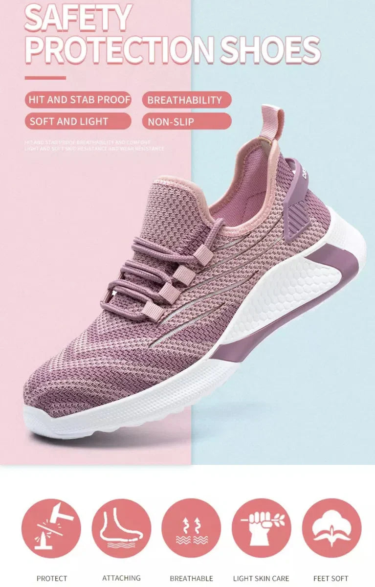 Safety Shoes Women / Men - Safety Shoes Women - Safety Shoes Men - Safety Shoes Sneakers - Unisex - Sporty - Lightweight - S1P - Size 41