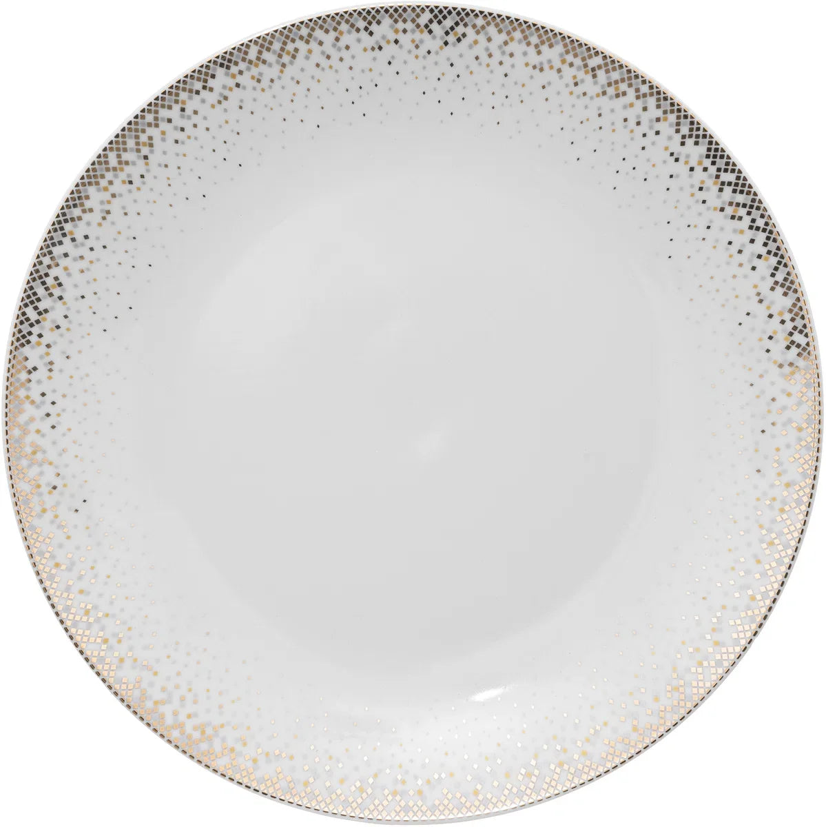 Dinerservies 6-persoons porselein Constellation - 12-delig - Wit met Goud