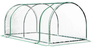 Tunnelkas - Tuinkas - Kweekkas - Broeikas - Kweektent - Kas - 200 x 100 x 80 cm - Transparant