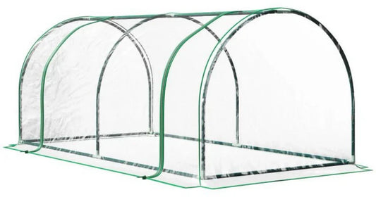 Tunnelkas - Tuinkas - Kweekkas - Broeikas - Kweektent - Kas - 200 x 100 x 80 cm - Transparant