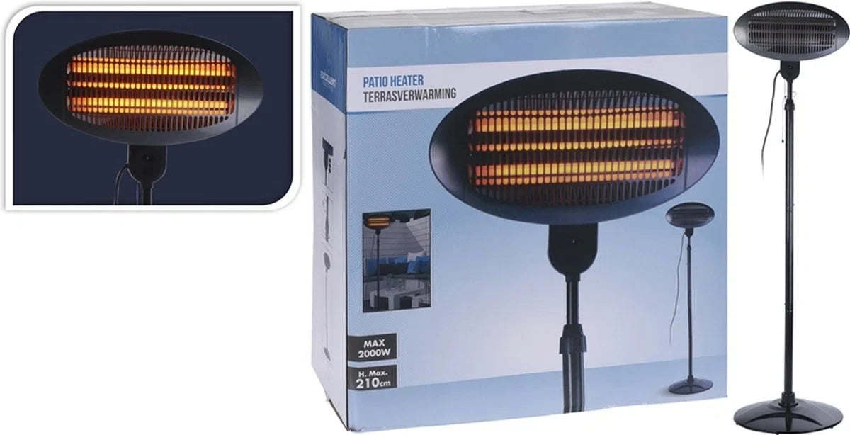 Exellent Electrics Terrasverwarmer - Staand - 3 Warmtestanden - Tot 2000 Watt