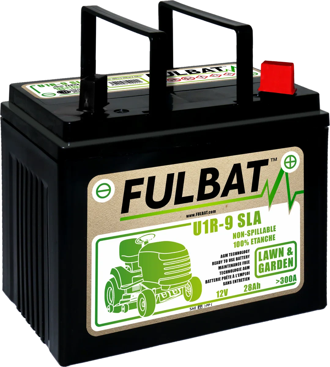 Fulbat/Boparts accu 12V/28Ah - U1R9