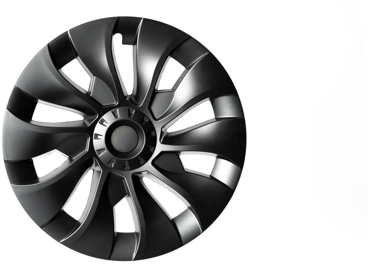 MHDW - Mat Zwarte Performance Turbine wieldoppen set - Geschikt voor Tesla Model 3 - Sportieve upgrade voor 18 inch standaard velgen - Auto Exterieur Accessoires Nederland en België