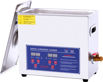 Ultrasoon reiniger 6 Liter - 6L (Ultrasoonbad - Reinigingsbad - Reinigingsbak - Trilbad - Ultrasone Reinigingsmachine - Carburateur Ultrasonic Cleaner - beste Ultrasoonreiniger - groot Reinigings bad - grote bak - pedicure badje apparaat)