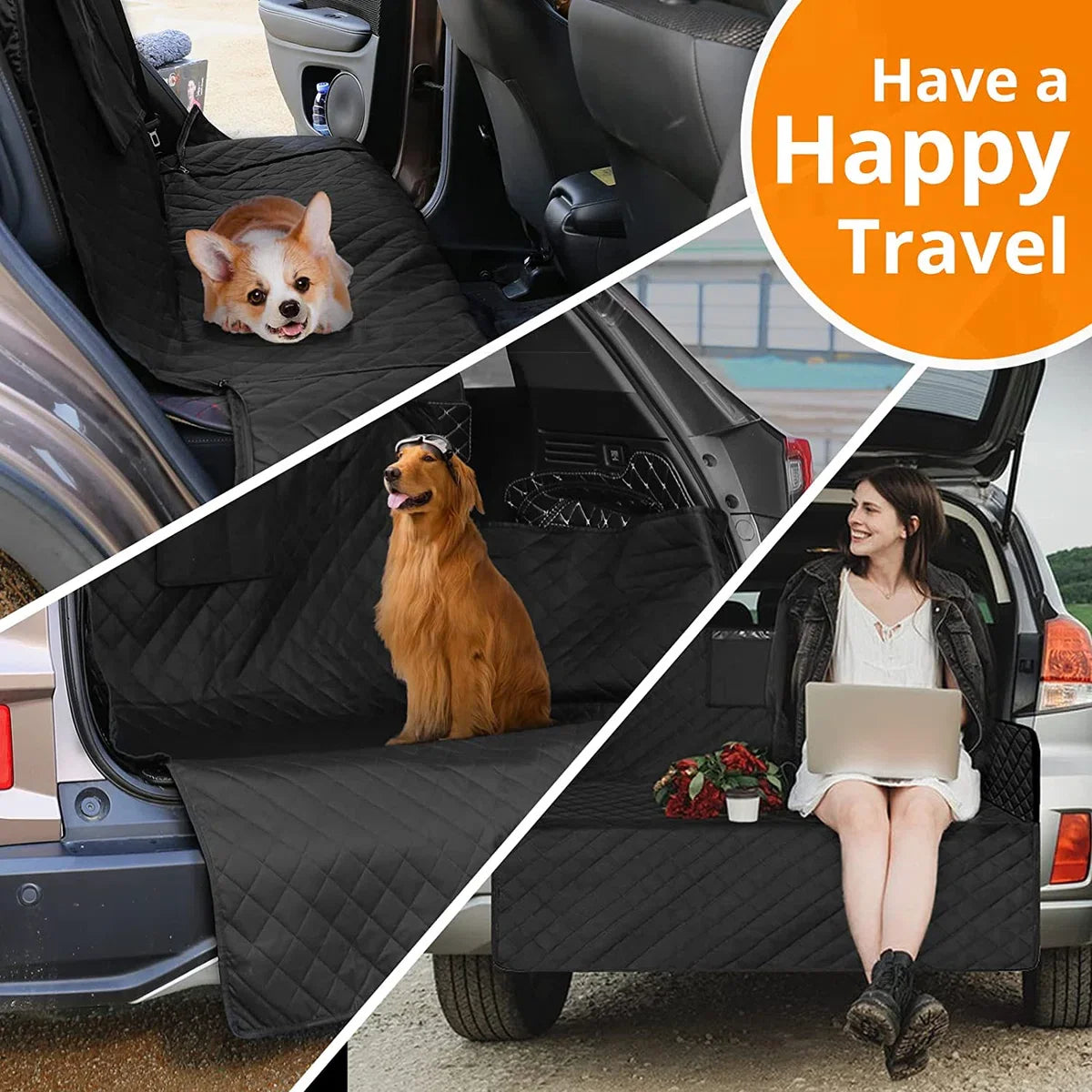 Boot protection for dogs - waterproof boot cover for dogs / universal car dog protection cover / non-slip wear-resistant