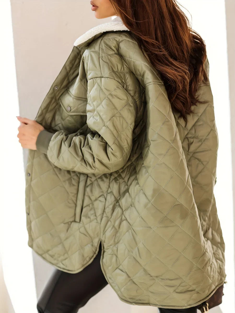 Winterjas - Parka Dames Winterjas - Winter - Volwassen - Stijlvol - Beige - Maat M