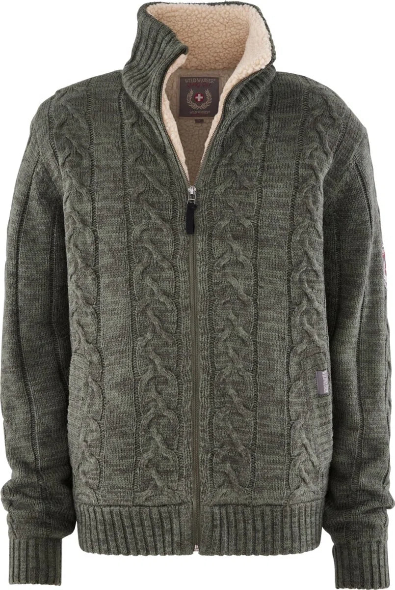 Teddy gevoerde gebreide Noorse trui | herenvest | 3 kleuren beschikbaar | maten S-4XL