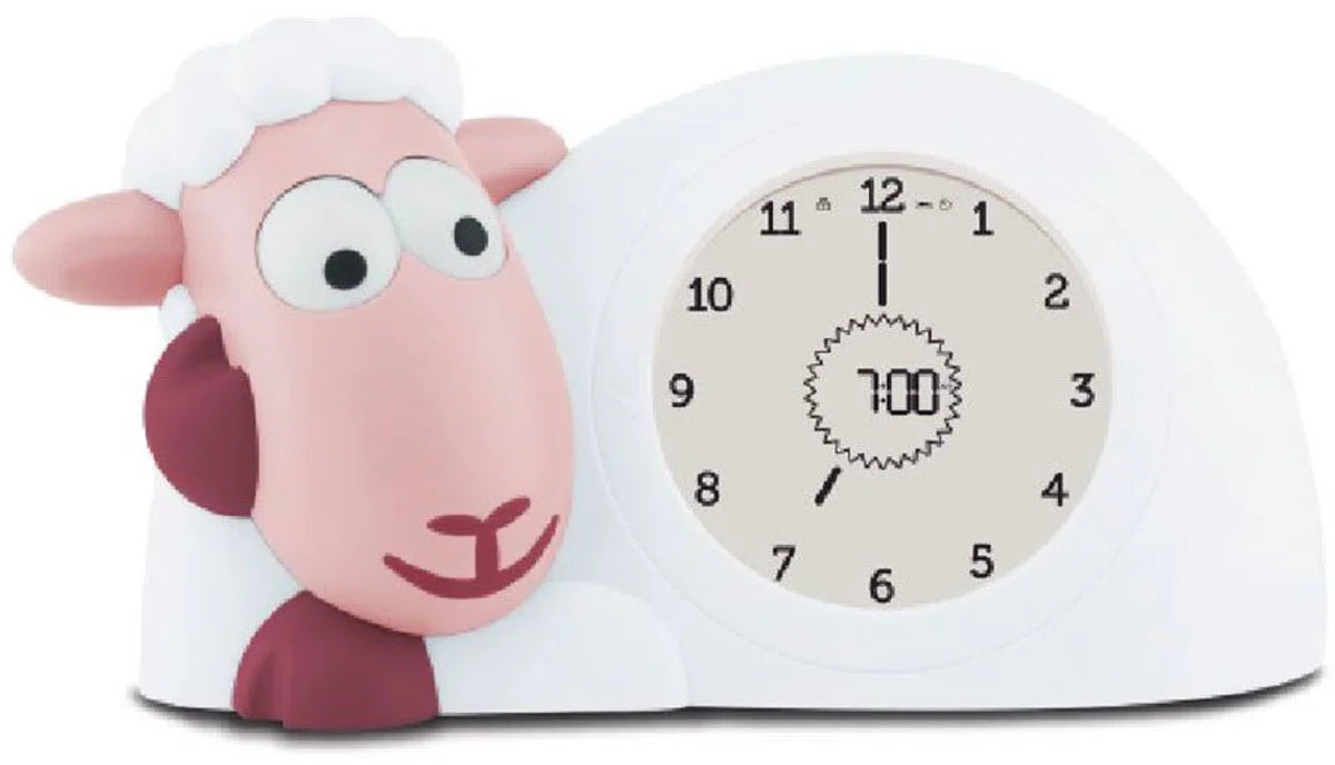 Sam Slaaptrainer - Met nachtlampfunctie en slaaptimers - Roze / Wit